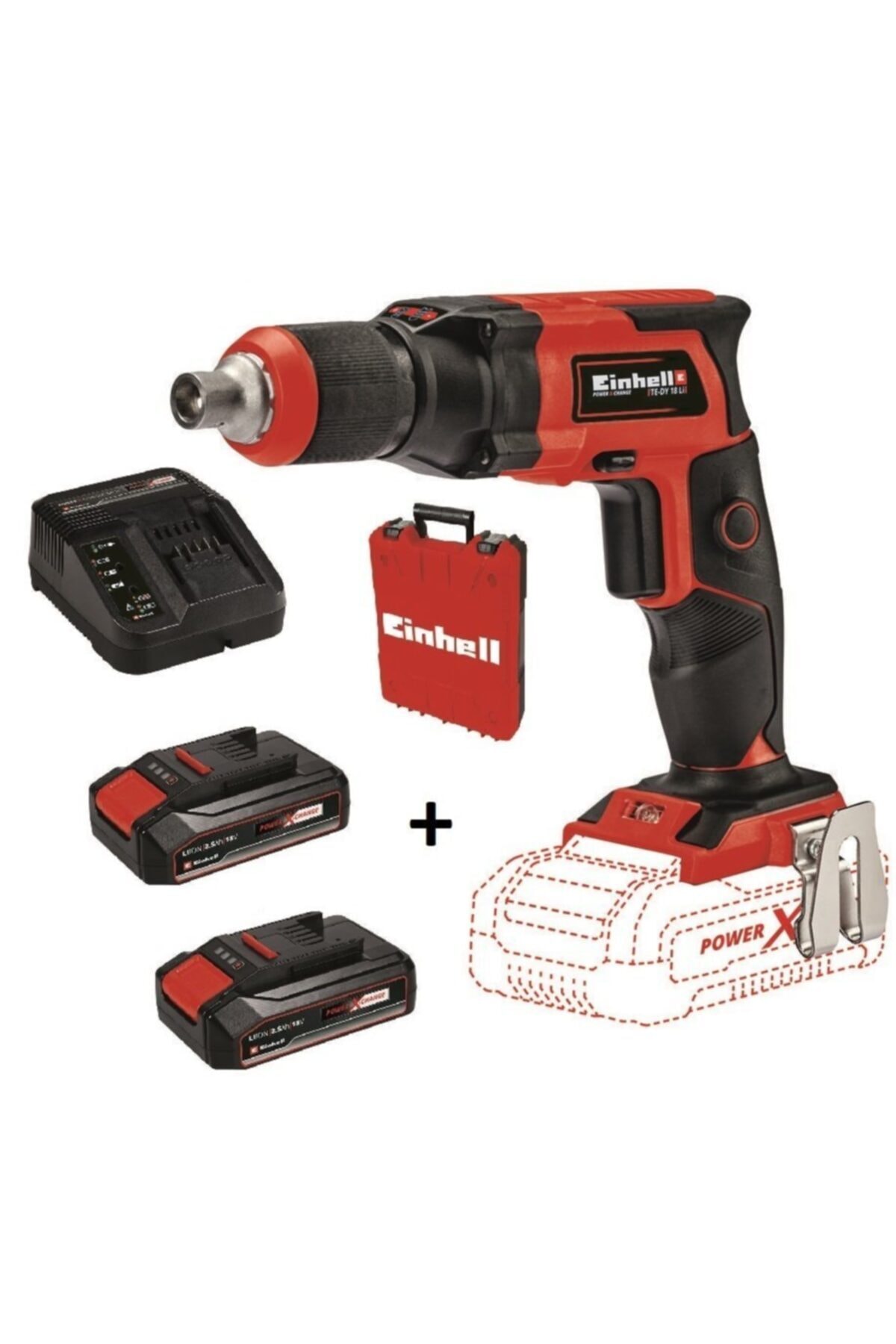 EİNHELL Te-dy Akülü Alçıpan Vidalama 18v + 2*2.5 Ah Starter Kit