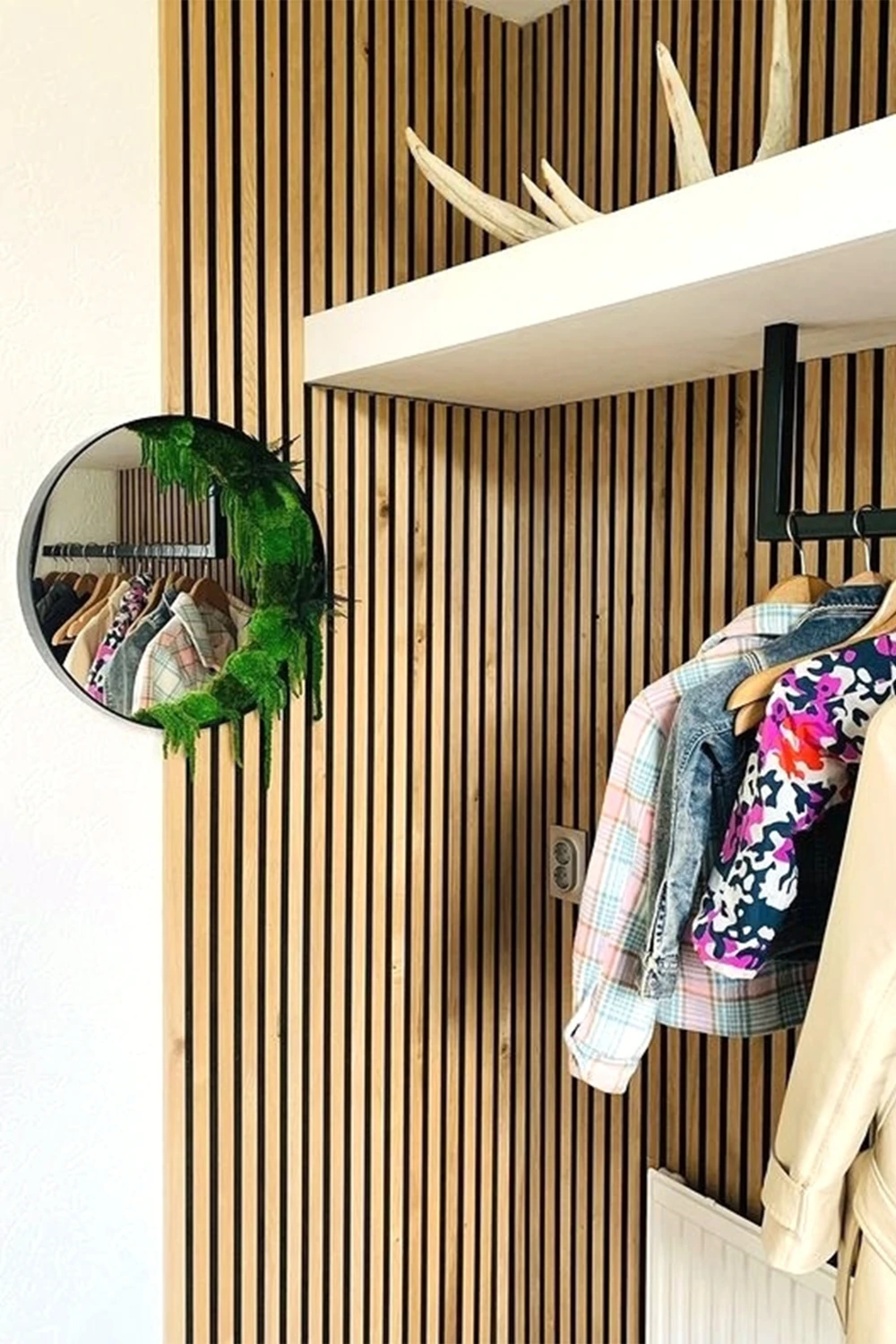 Mdf Ahşap Akustik Duvar Paneli 100 x 280 cm ( Safir Meşe )