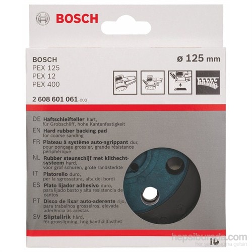 BOSCH - Zımpara Tabanı - Sert, 125 Mm
