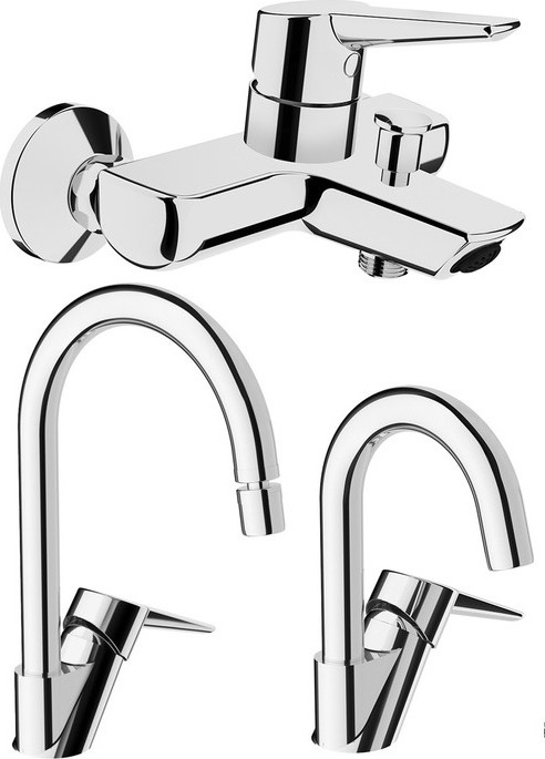 Soli̇D S 3 Lü Set Banyo + Kuğu (Döner) Lavabo + Kuğu Evye