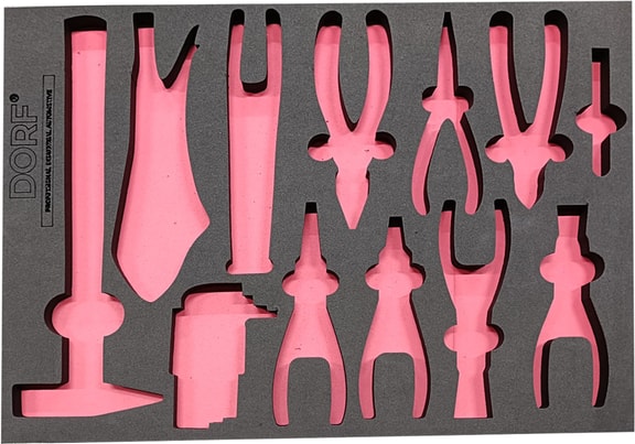 Takım Arabası Içi Pense Seti Boş Eva Süngeri 1 Adet 48,5 x 35,5 cm