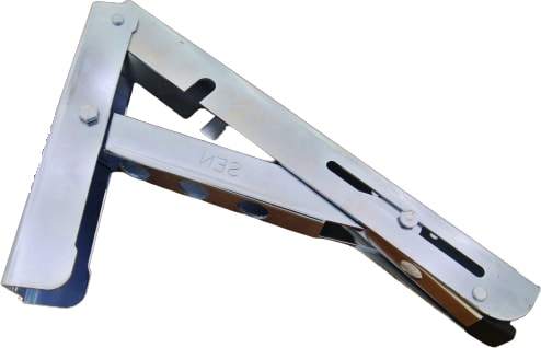 Mandallı Katlanabilir Masa Konsolu Çinko 40 cm 1 Çift