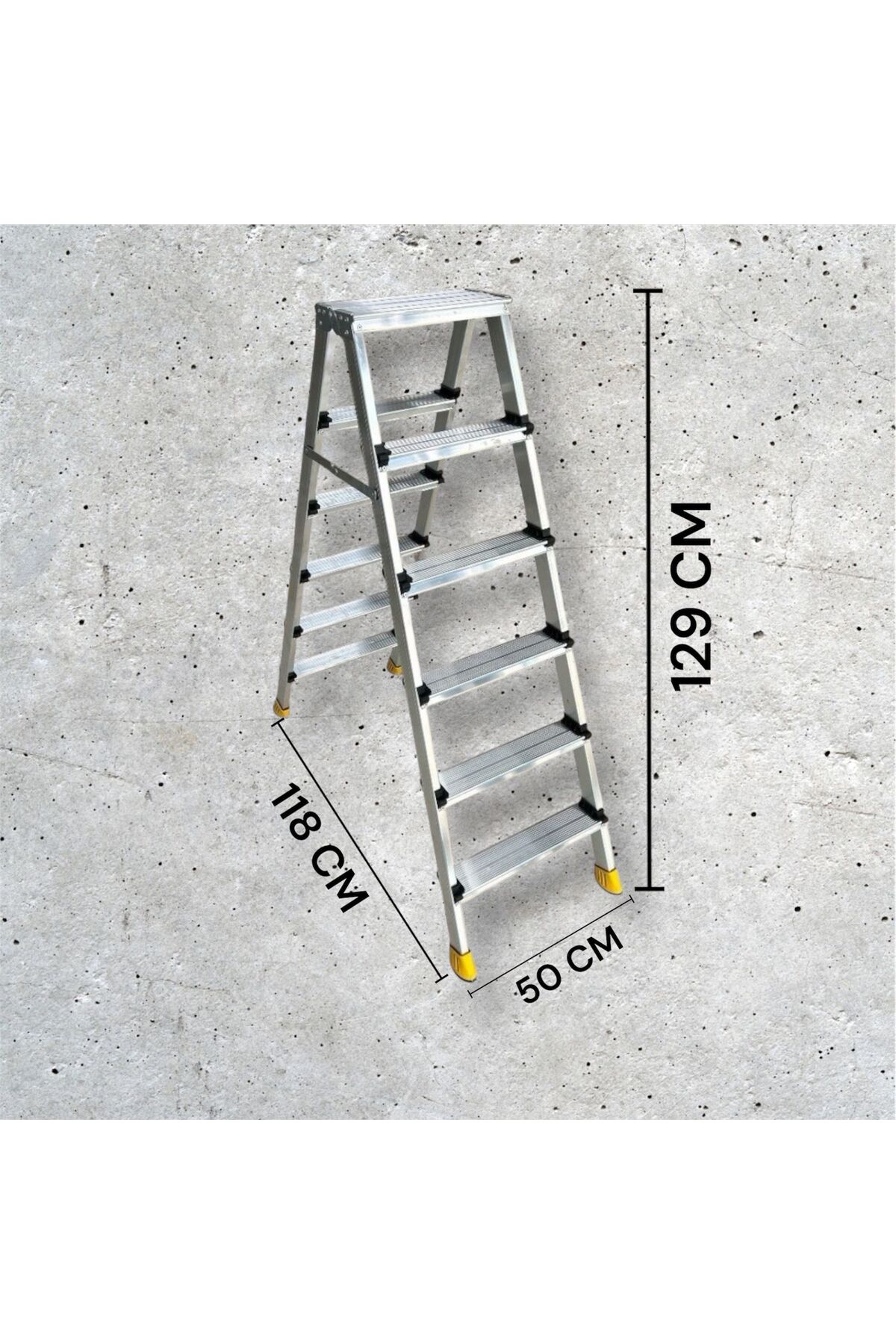 DAİMER 6+6 GOLD ÇİFT ÇIKIŞLI ALÜMİNYUM MERDİVEN