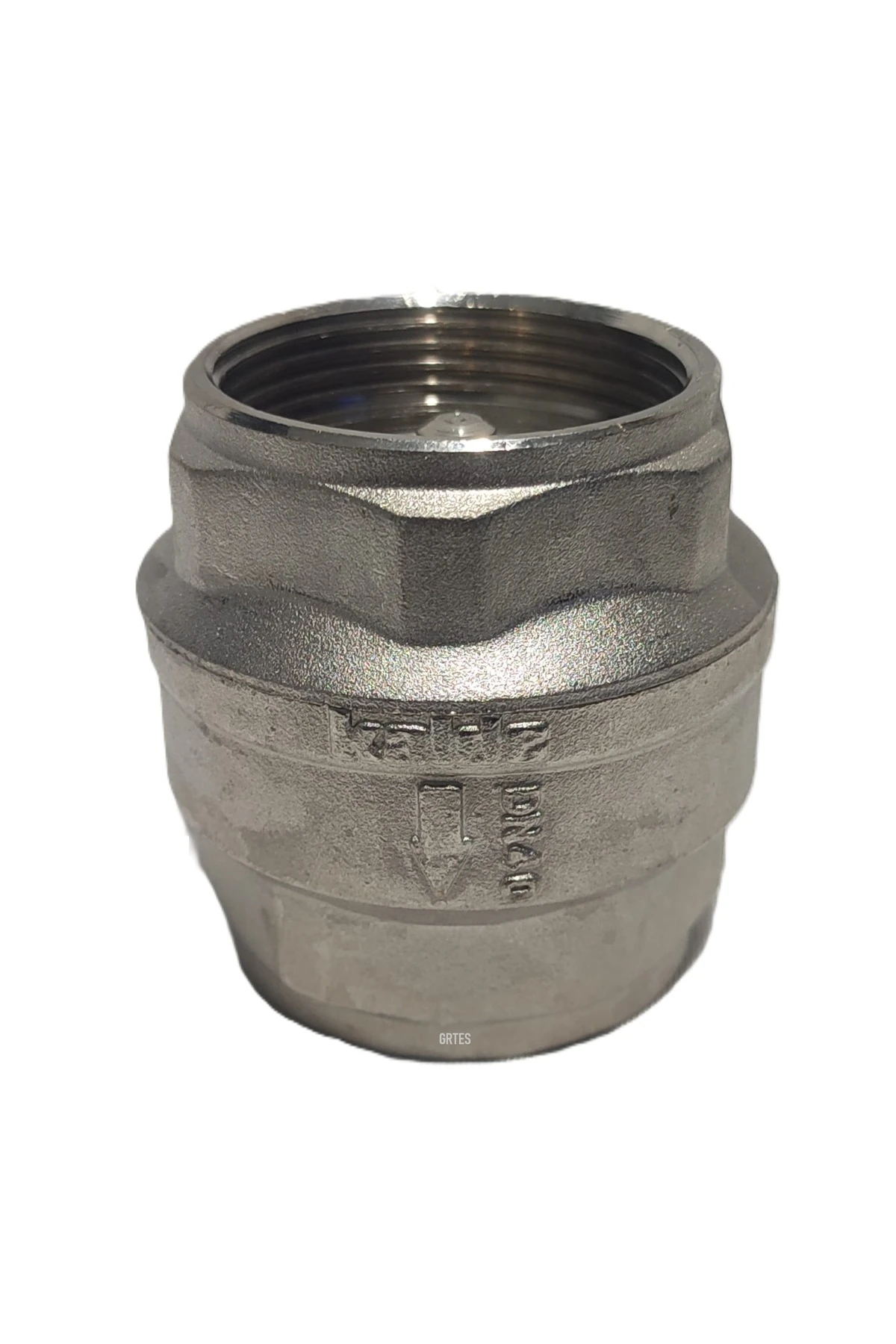 (2'li Paket) 11/2" Dn40 Sarı/Krom Dik Çekvalf - Vertical Check Valve
