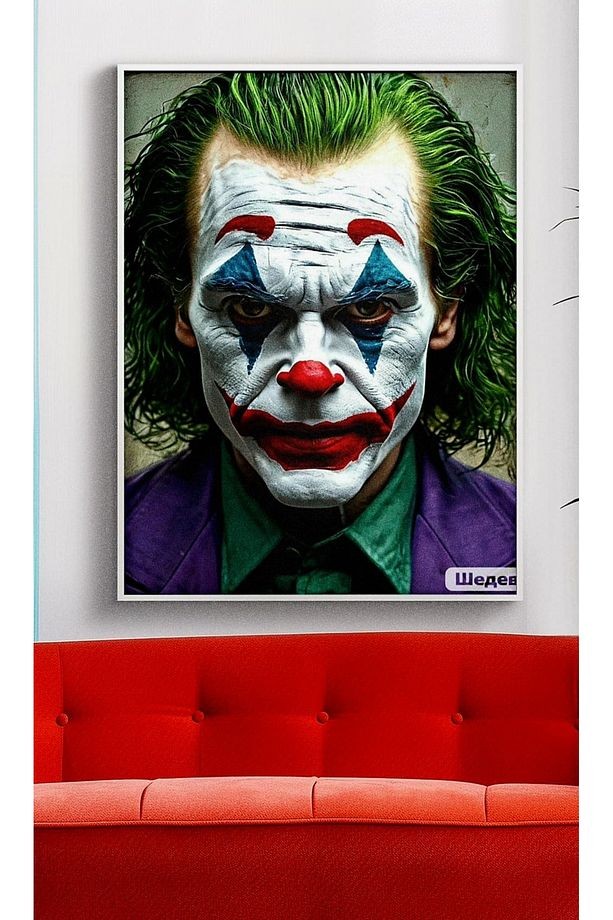 Özel Tasarım 4mm Tamperli Uv Baskı Cam Tablo Ev Ofis Duvar Dekor Hediyelik Tablo Joker