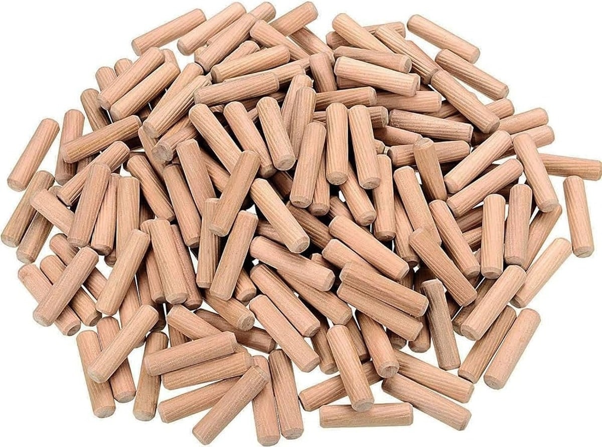 Kavela Bağlantı Pimi (Kayın) Kavale 8X35 mm (500 Adet) Kesik Kavela Kavela 8*35 Raf Pimleri Kahveren
