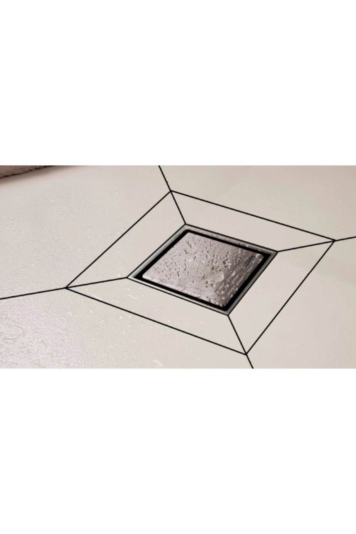 Master V Yalıtımlı Noktasal Su Gideri Mat Satine - Seramik Kaplanabilir