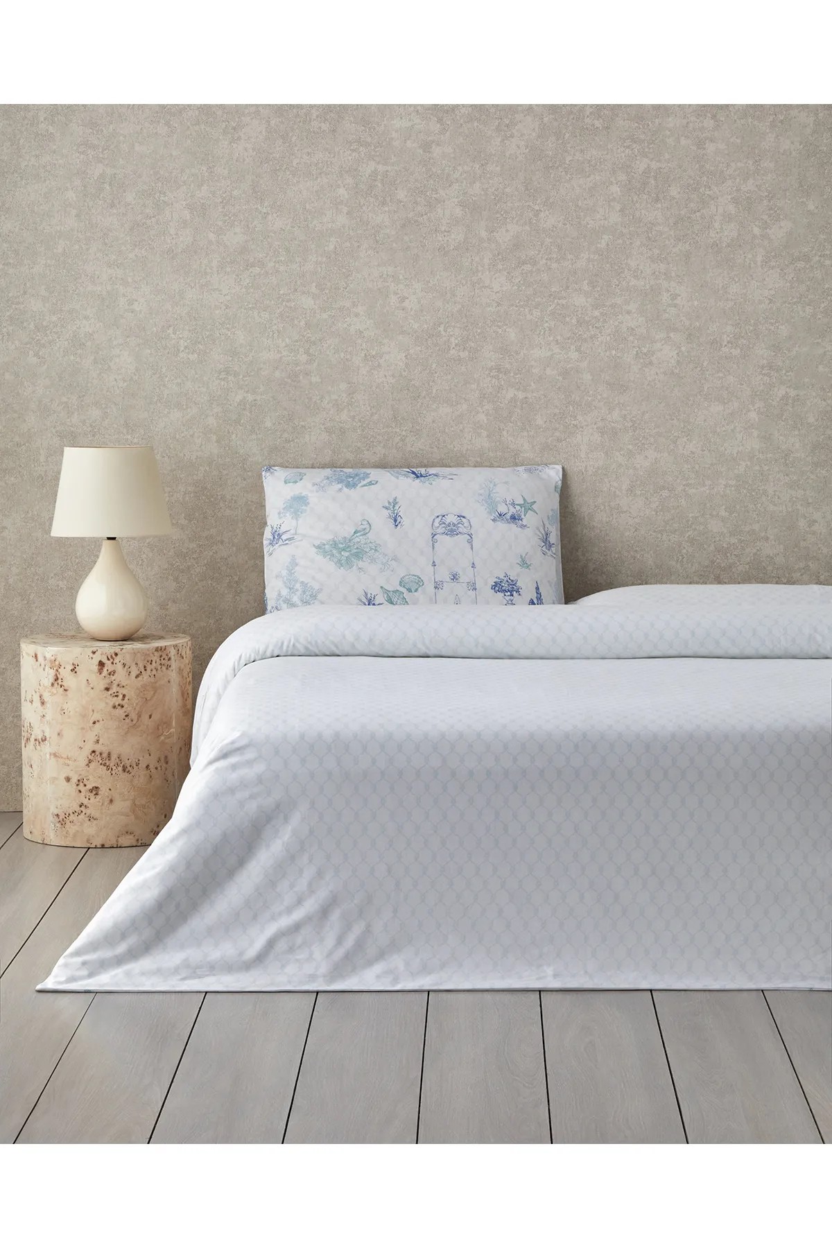 Coastal Allure Pamuklu Çift Kişilik Nevresim Seti 200x220 cm Mavi - Yeşil
