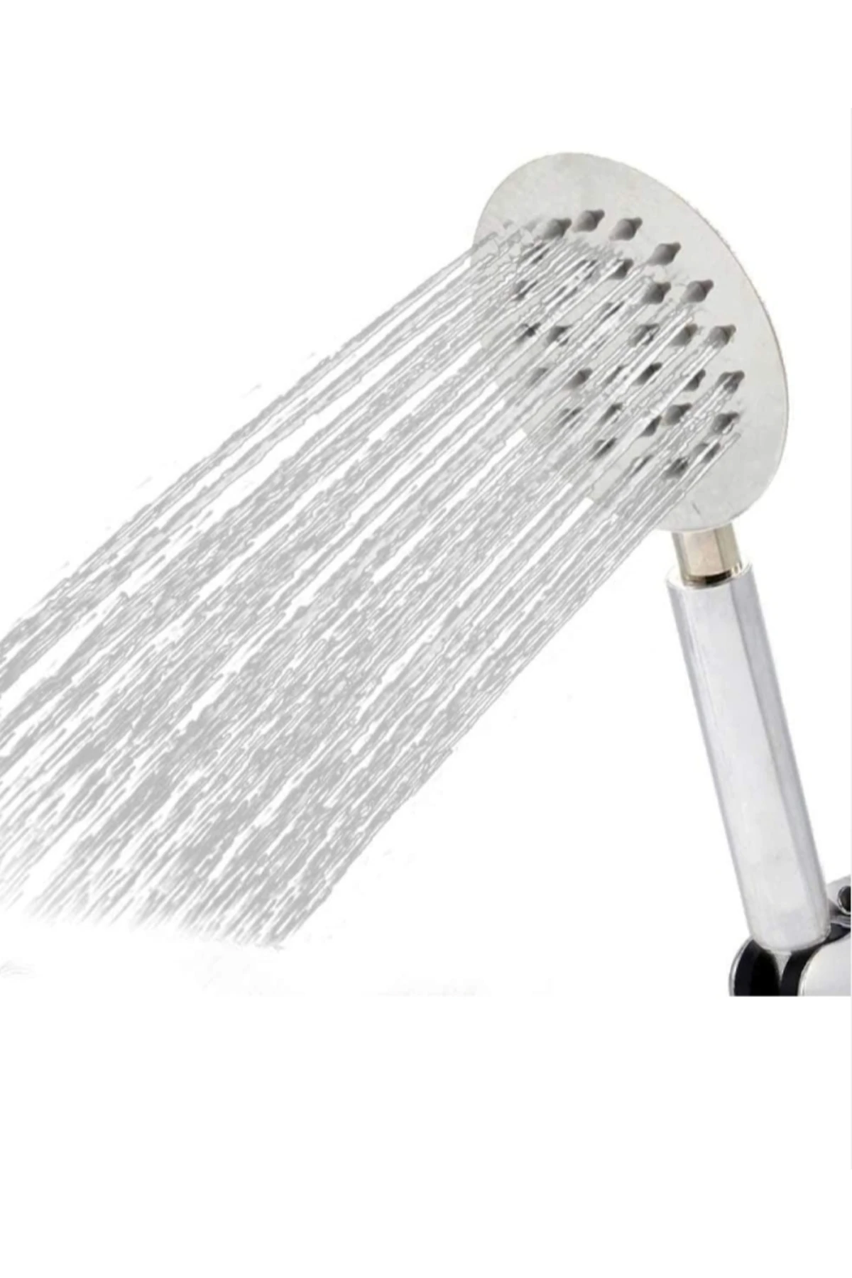 Otel Hamam Tipi Sus304 Inox Mat Krom Dayanıklı Tepe Duş Başlığı Duş Elciği Çelik Duş Hortumu