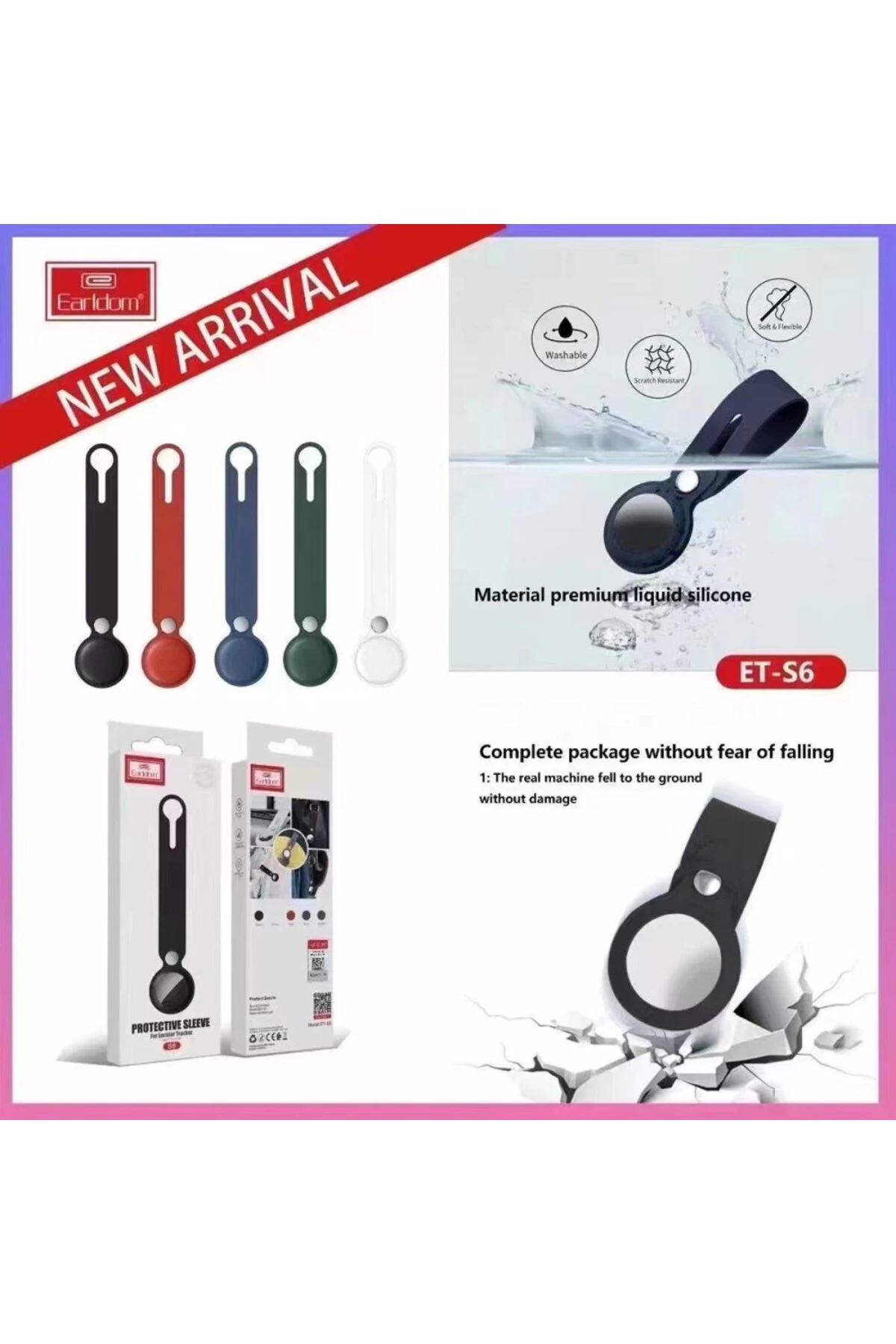 AirTag Kopçalı Taşıma Kılıfı Evcil Hayvan Bagaj Çanta Araç Çocuk Anahtarlık