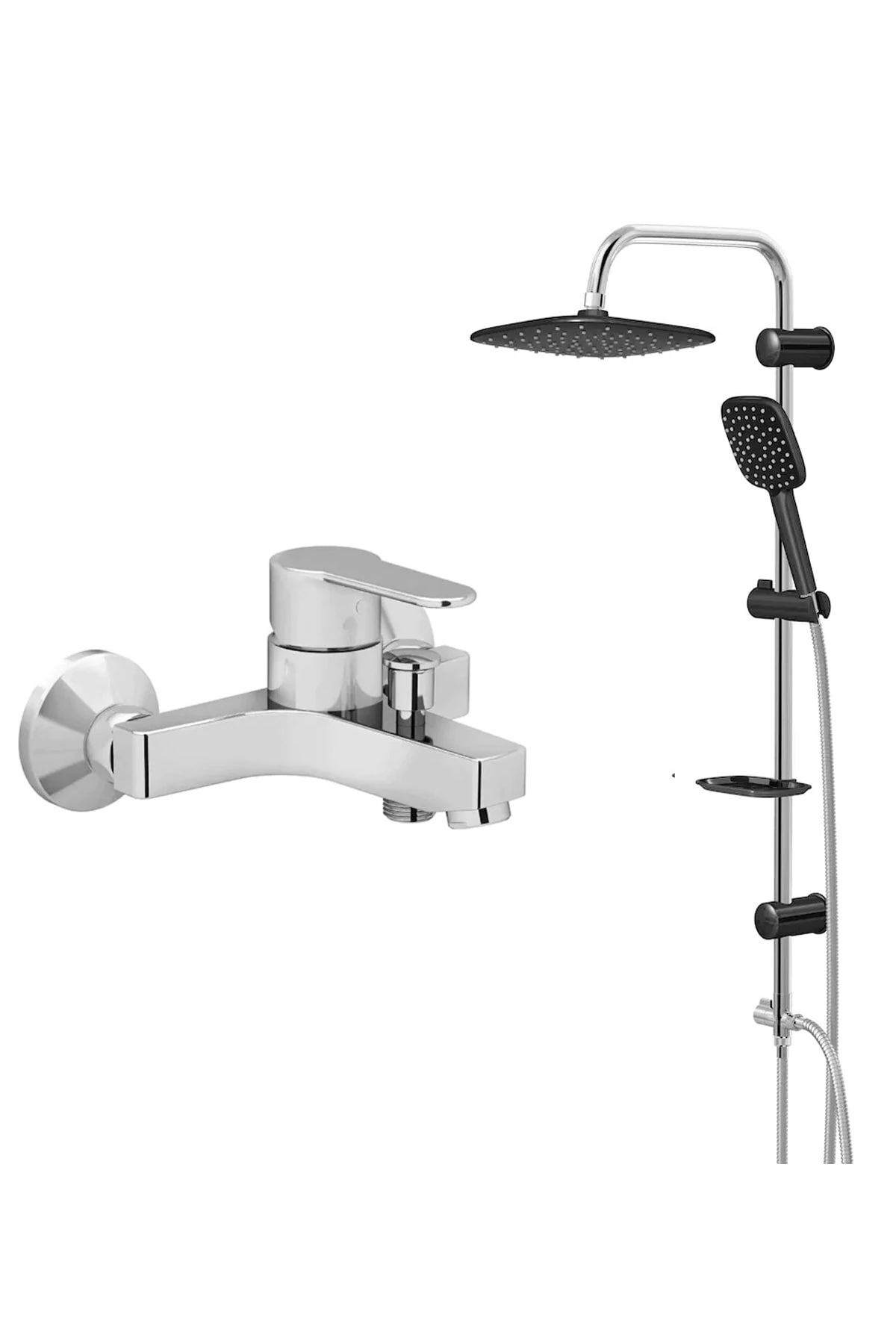 Win S Banyo Batarya,valtemo Krom Siyah Tepe Duş Takımı