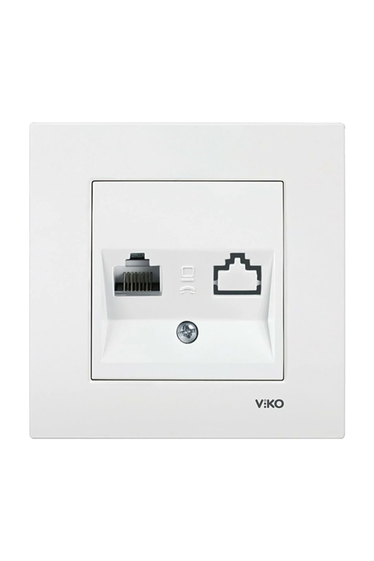 Karre / Meridian Tekli Nümeris Telefon Priz Beyaz