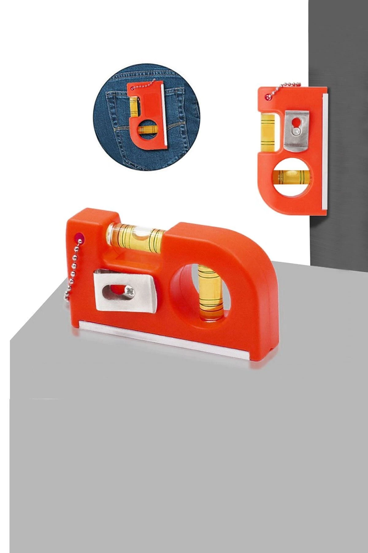 Cep Tipi Su Terazi Mıknatıslı Mini Su Terazisi 85 Mm