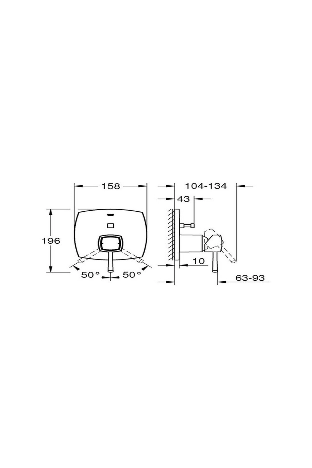 Ankastre Banyo Bataryası 2 Çık. Grandera Kr/Altın- 24068Ig0