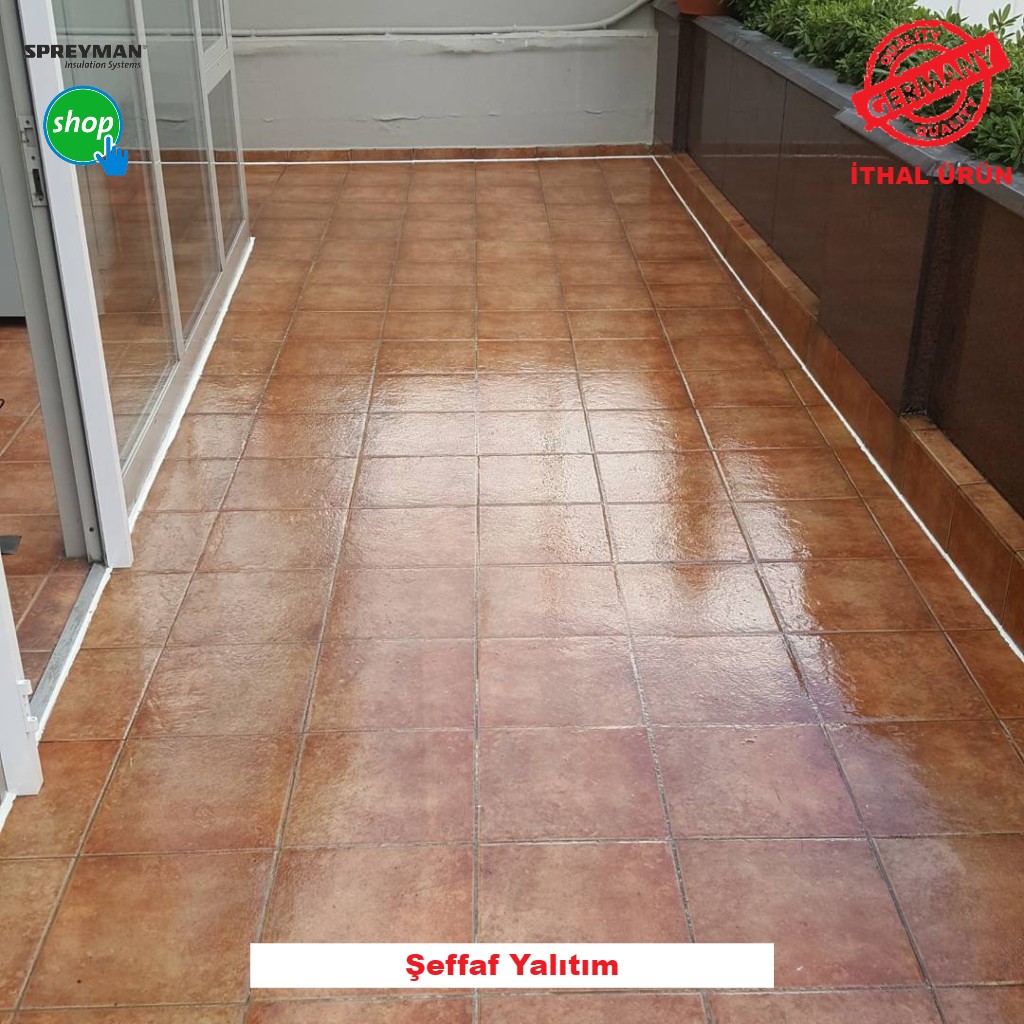 Bk 1000 - Balkon ve Teras Seramik Üzeri Şeffaf Su Yalıtımı