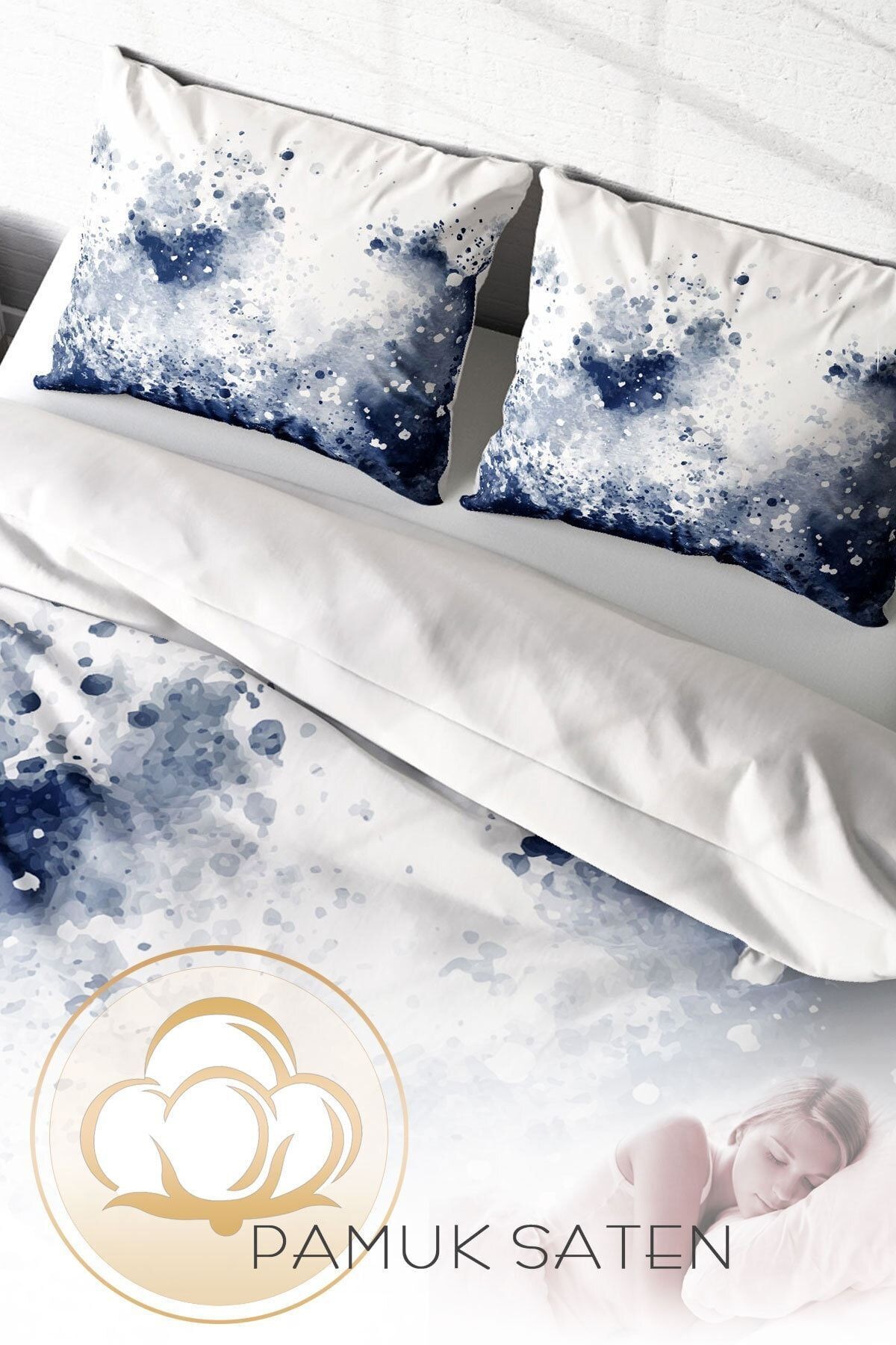 Stain Modern Çift Kişilik Nevresim Takımı