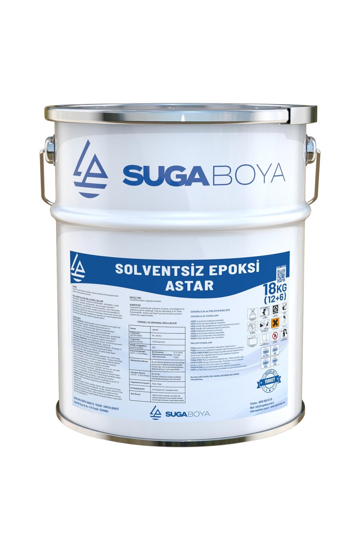 Solventsiz Epoksi Astar (12 6) 18 Kg