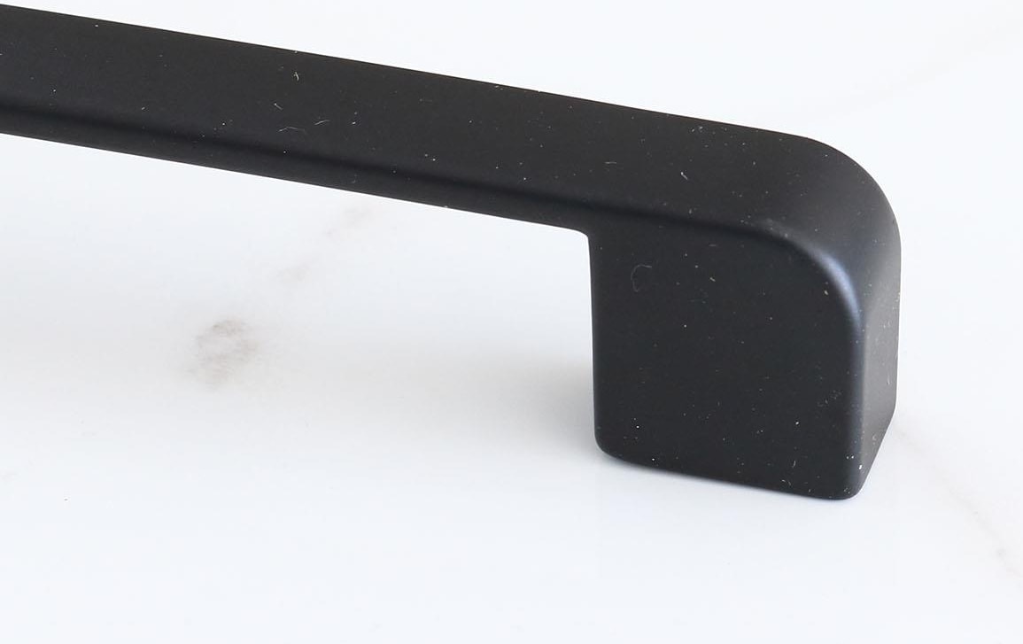 Gölcük Oval (224 mm - 22.4 cm) Metal Siyah Mobilya Mutfak Çekmece Dolap Dolabı Kulpu Kulbu Kulpları 10 ADET