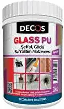 Glass Pu Şeffaf Güçlü Kokusuz Su Yalıtım Malzemesi 1 kg Hafif Yaya Trafiği İçin