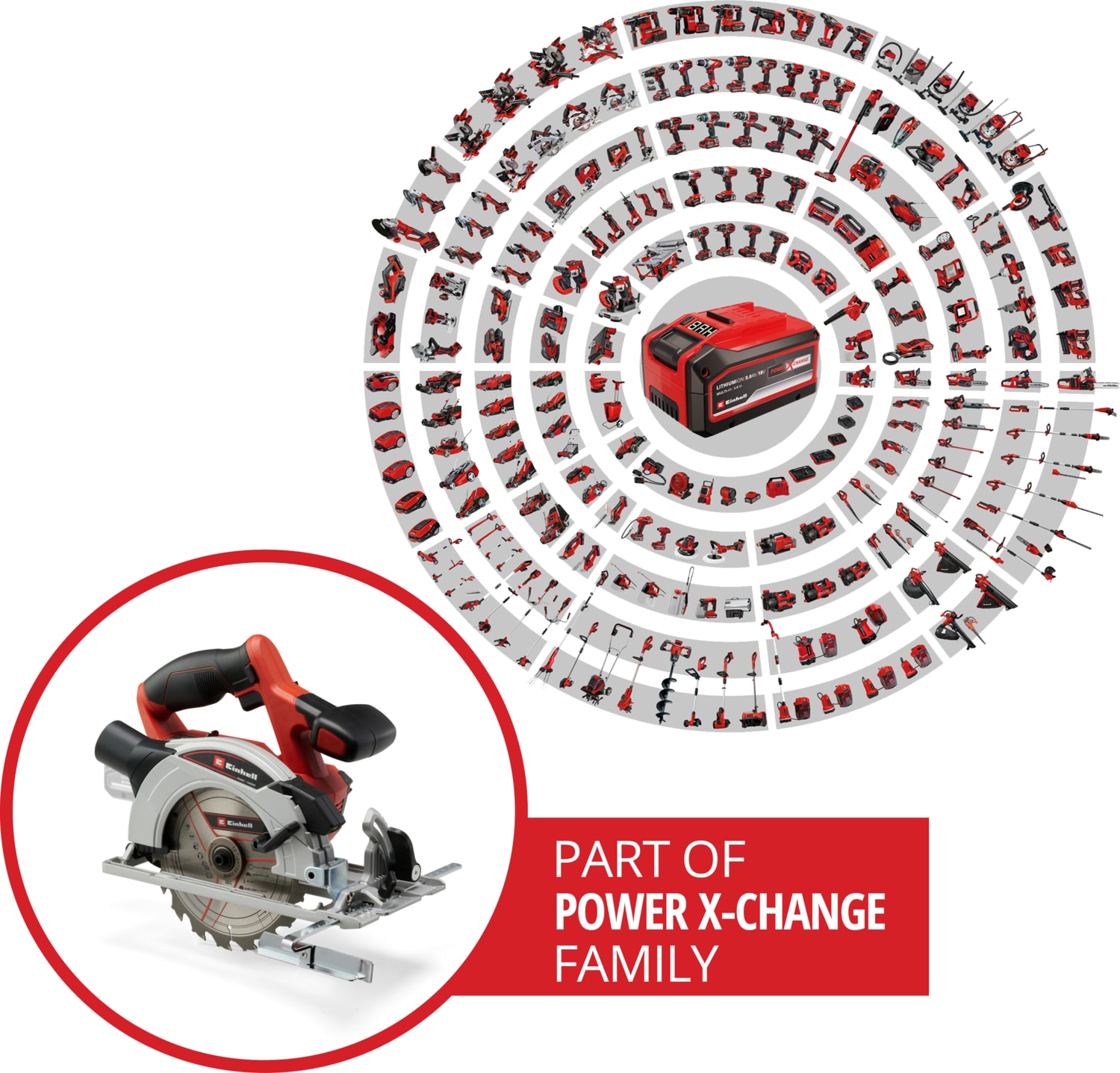 Akülü Daire Testere TE-CS 18/165-1 Li-Solo Power X-Change (18 V, Li-Ion, Ø165 x Ø20 mm Testere Bıçağı, Aletsiz Kesim Derinliği ve Açı Ayarı, Akü ve Şarj Cihazı Dahil Değildir) - 4331207