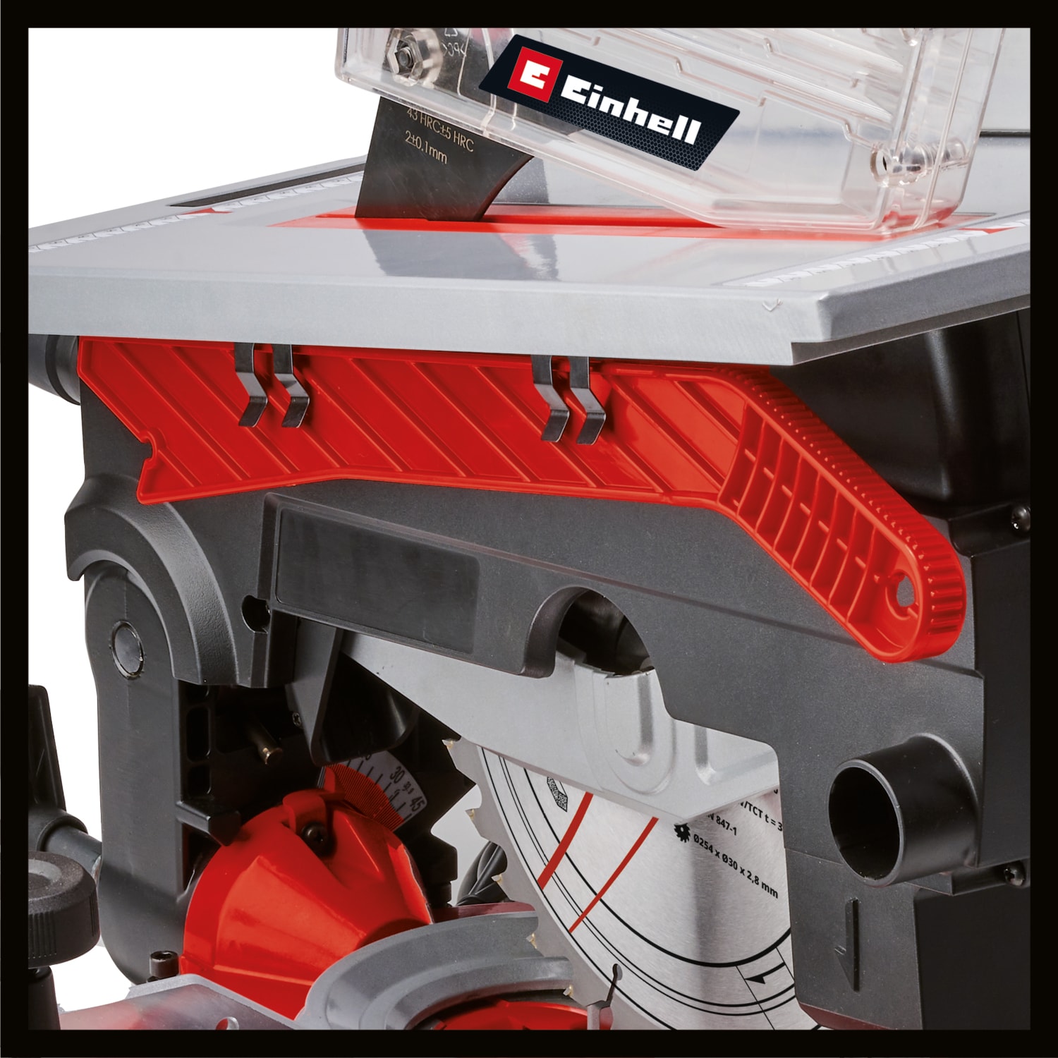 Tablalı Gönye Testere TE-MS 254 T (2000 W, max. 74 mm x 130 mm kesme derinliği/genişliği, Ø 254 mm testere bıçağı, eğilebilir testere başı, lazer, masa testere fonksiyonu) - 4300341
