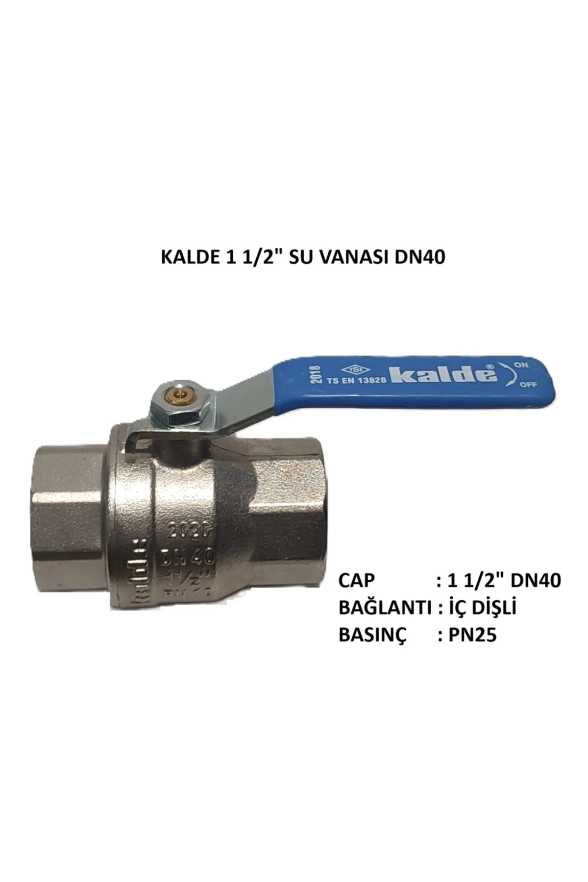1 1/2" Küresel Su Vanası DN40 - Water Valve PN25