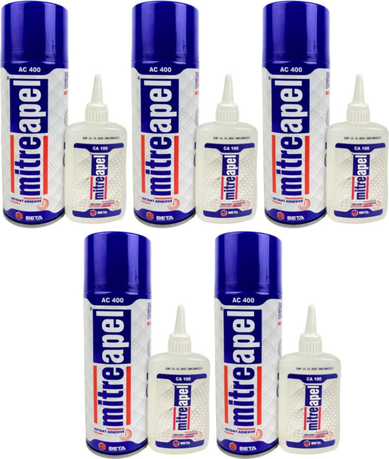 Mitreapel Hızlı Yapıştırıcı AC400 400 Ml ve CA100 5 Adet