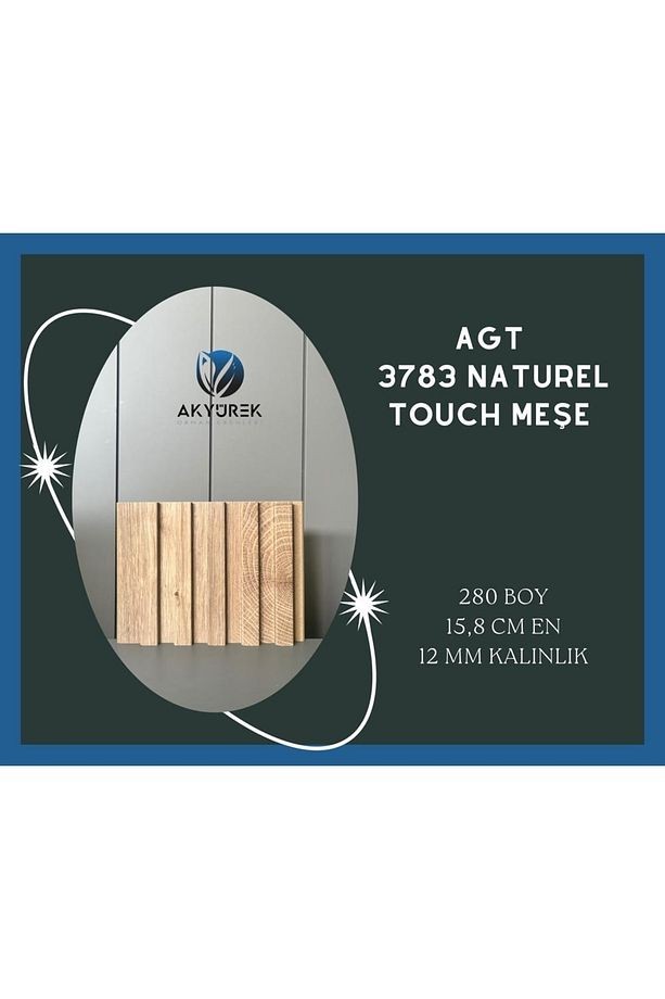 Akyürek Lb 3783 Model Touch Meşe Renk Dekor Profil Duvar Kaplama Panel Lambri
