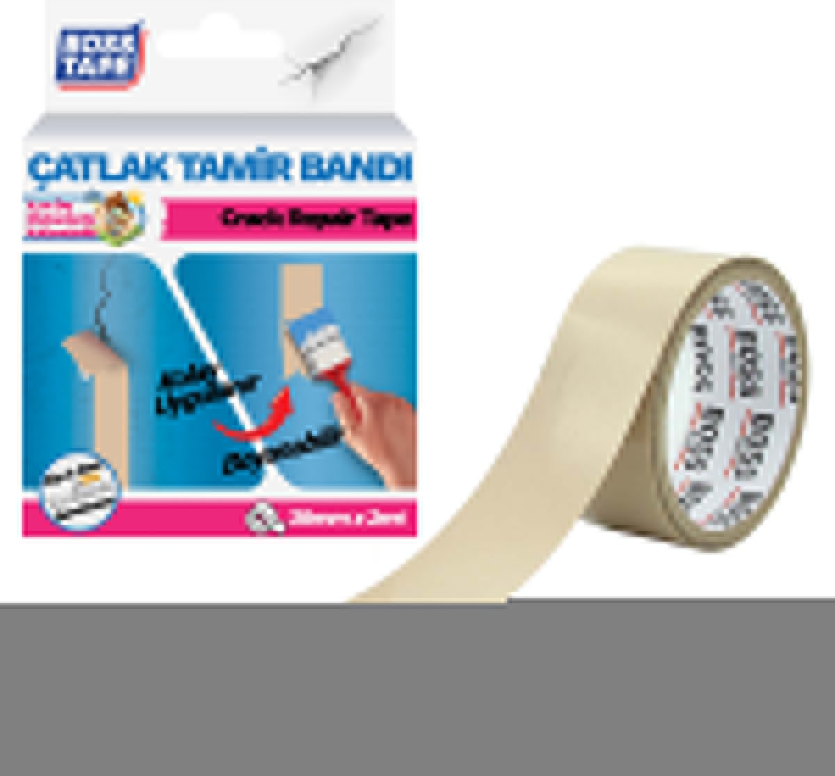 OZKUVVET Duvar Pencere Pervaz Su Sızıntısı Çatlak Kapama Bandı Boyanabilir En:38mm Boy:2mt