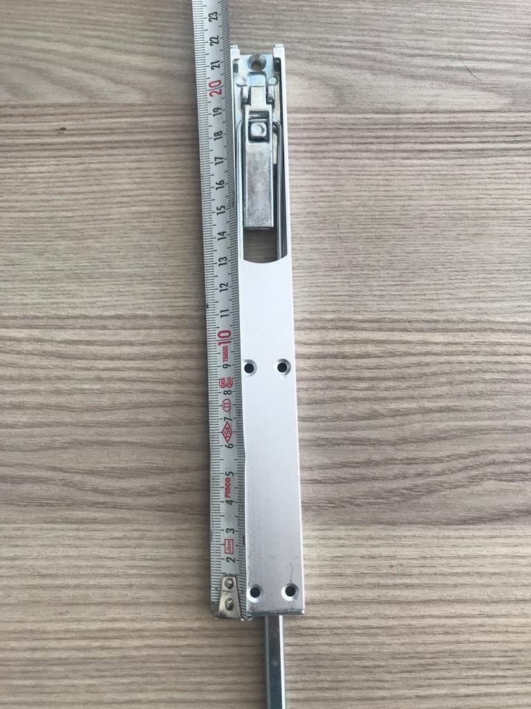 Alüminyum Aldoks Merpo Sürgü (Savio) Mat Eloksal Uzunluğu 21,5 cm Genişlik 2,2 cm Kalınlık 1 cm