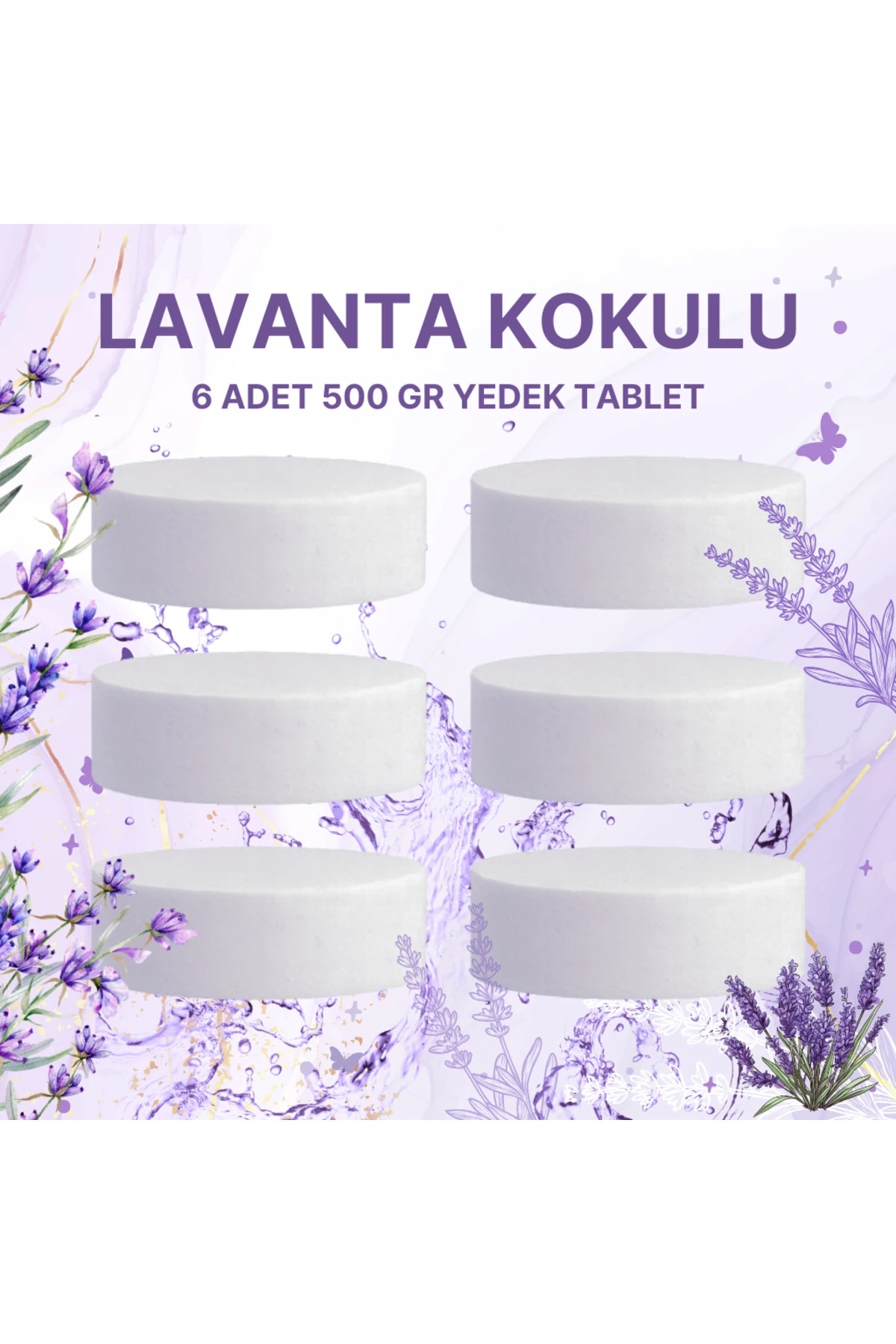 3 Adet 2x500Gr - LAVANTA - Nem Alıcı Rutubet Giderici Yedek Tablet