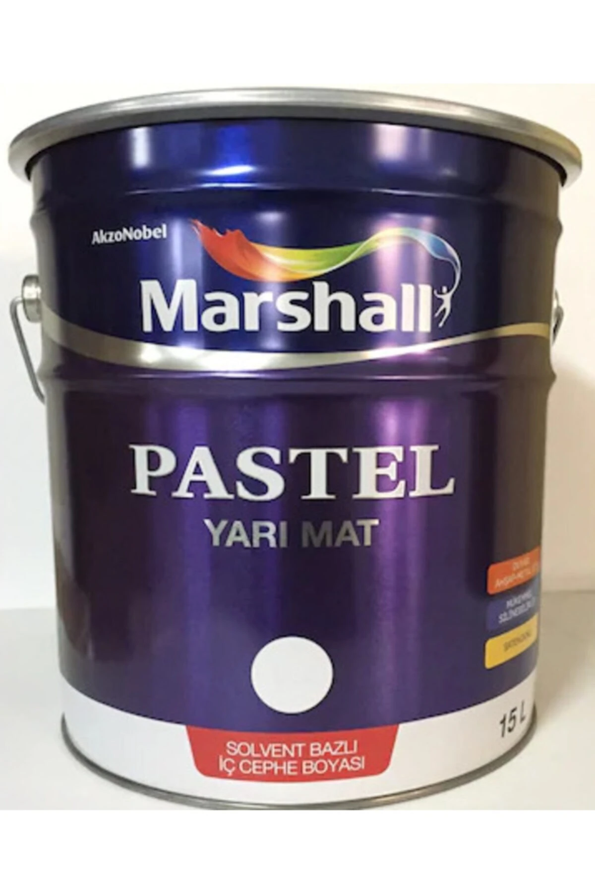 Pastel Yarımat Duvar-ahşap-metal Yağlı Boyası 15 Lt Damla Sakızı(Makinada Renklenir)