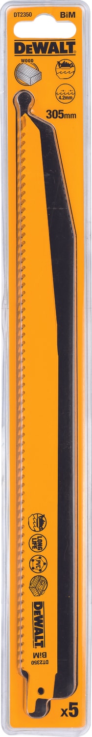 DEWALT Dt2350 Ahşap Kesim Tilki Kuyruğu Testere Bıçağı Ahşap,Plastik 5Ad.