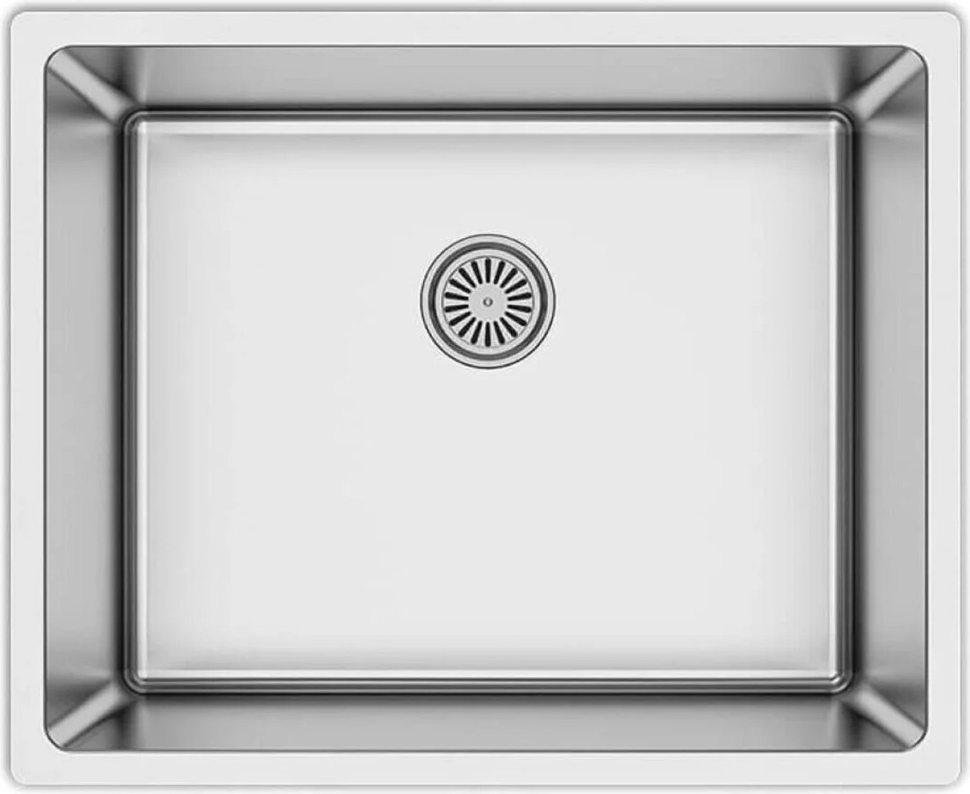 Krom Eviye Drawn R15 Series Paslanmaz Çelik Mutfak Evyesi (Sifon Dahil)