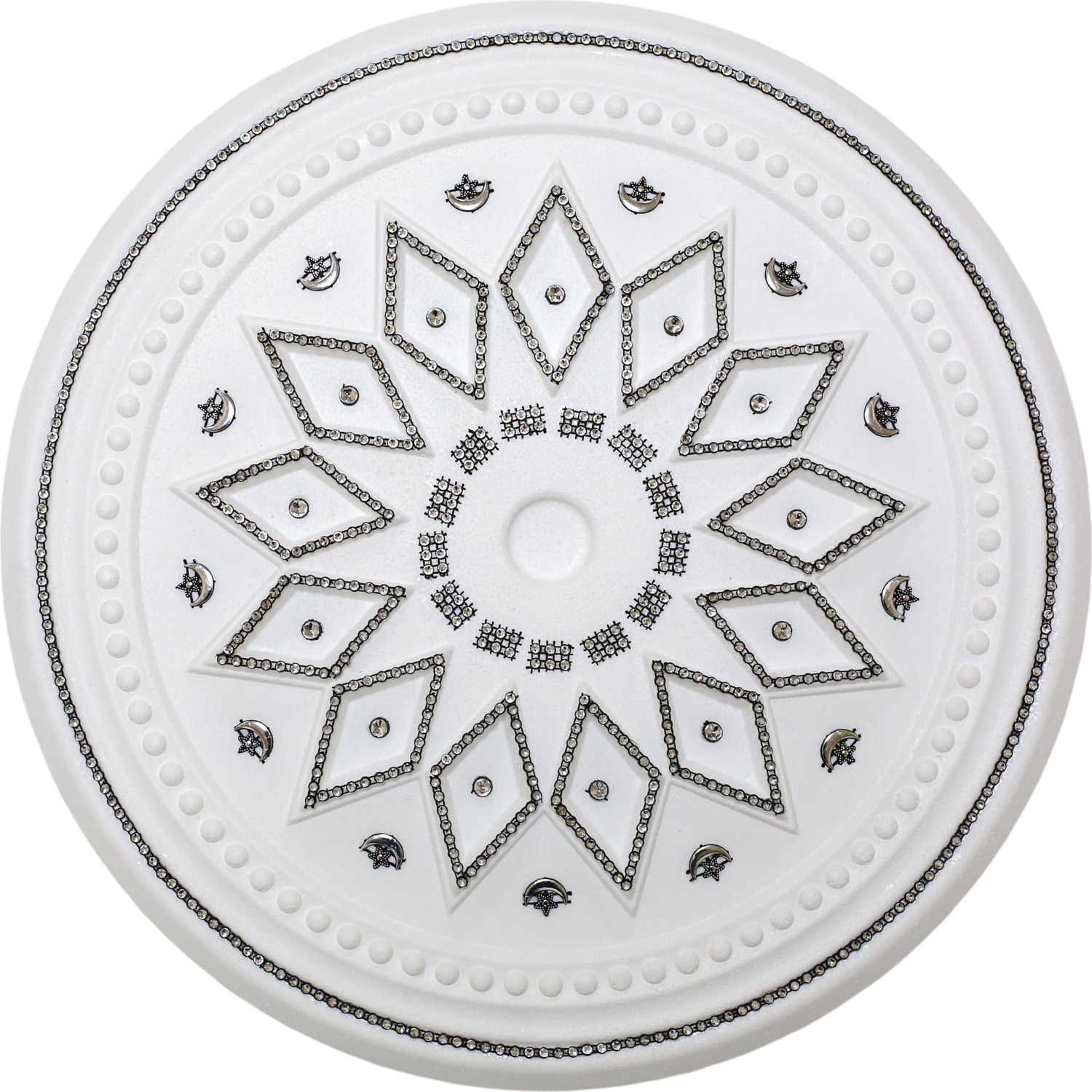 Baklava Desenli Stropiyer Taşlı Tavan Lamba Göbeği