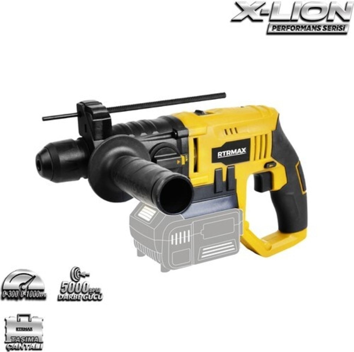 2 Yıl RTX1855B 18V Pnömatik Matkap (Aküsüz) 18 Volt Kablosuz Darbeli 1501 - 2000 Watt Anahtarsız