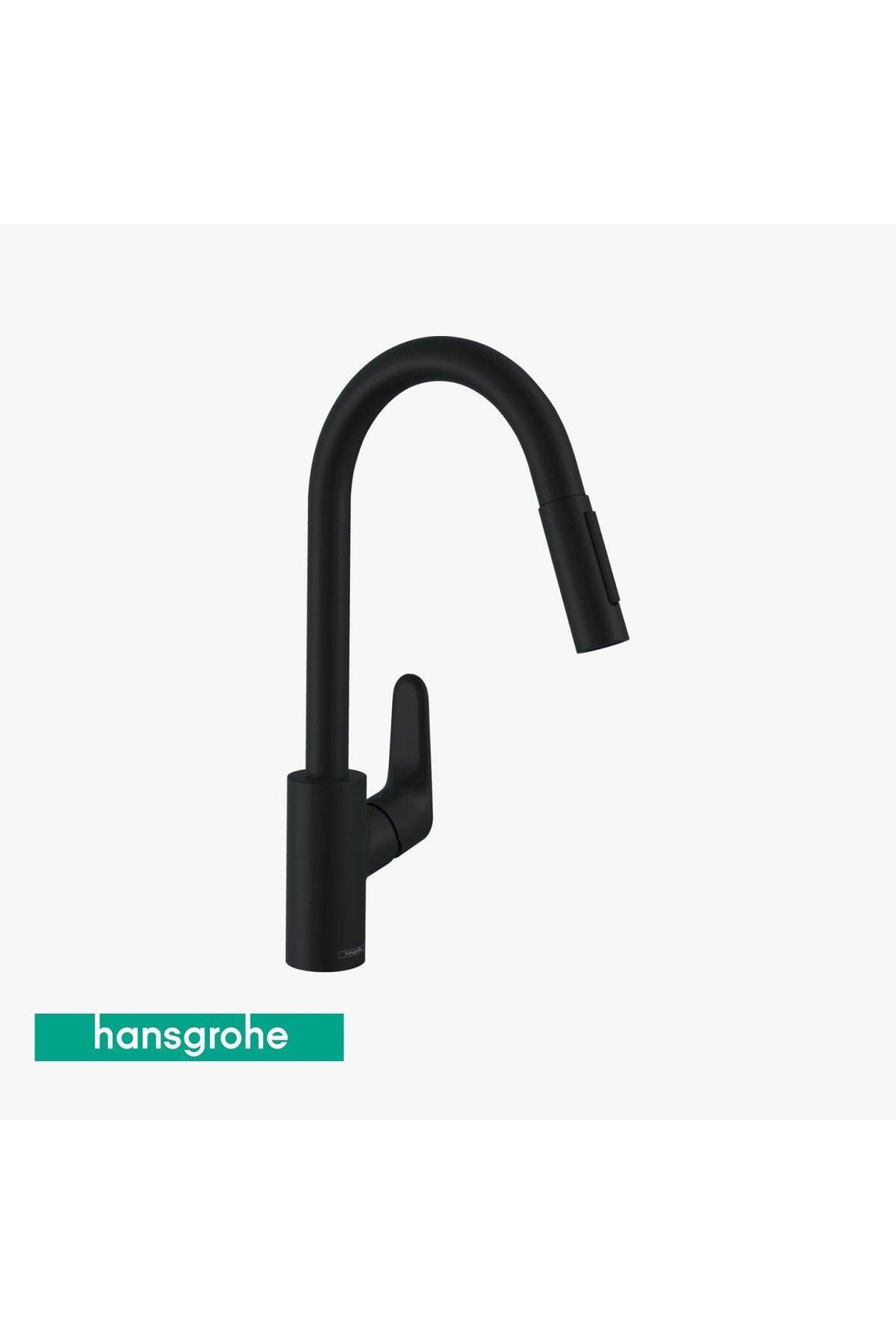 Focus® Tek kollu eviye bataryası 240 Mat siyah