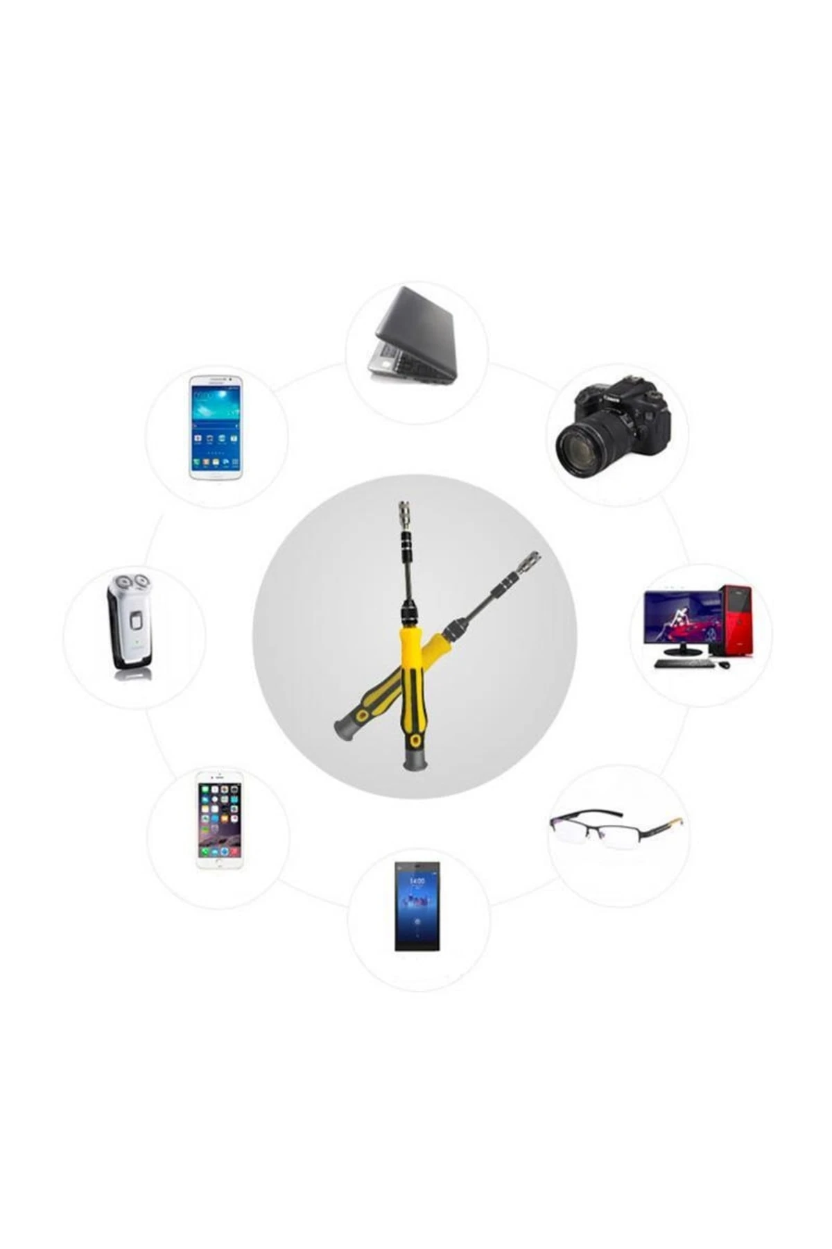 70 Parça Elektronikçi Profesyonel Endüstriyel Tornavida Tamir Seti