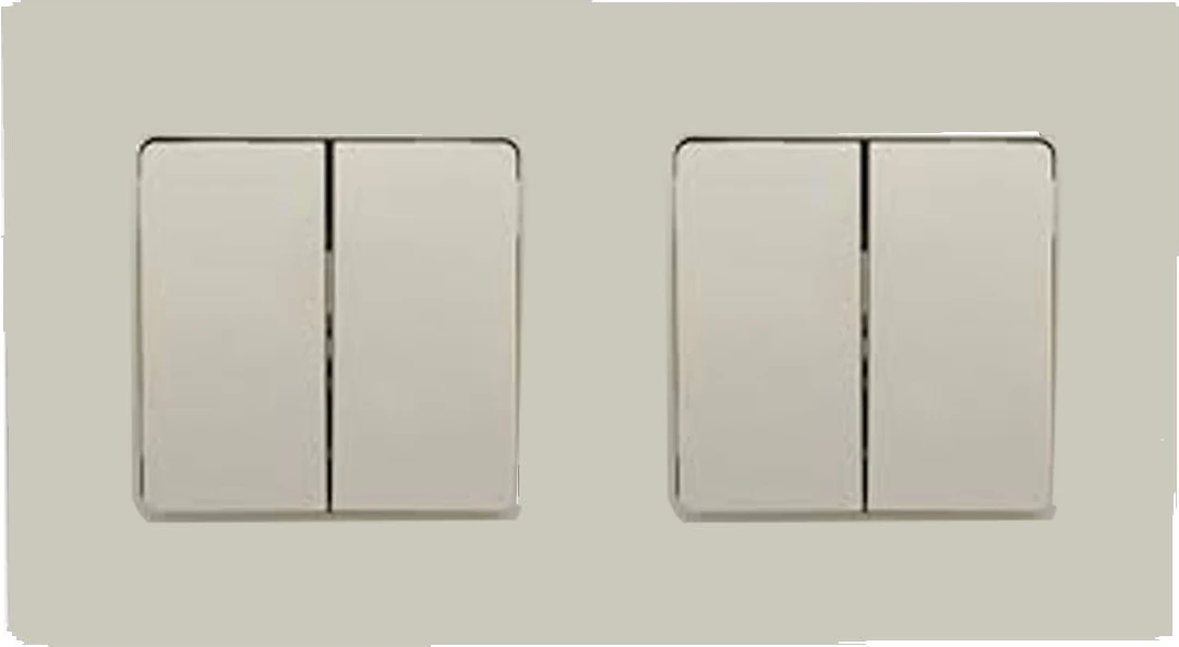 Salbei Bej (Krem) 2'li Set Komütatör + Komütatör