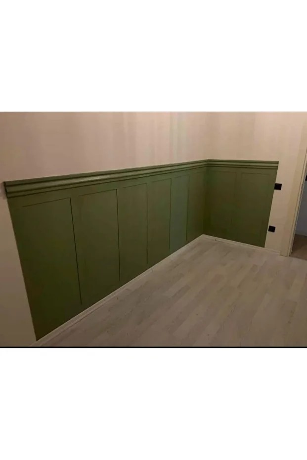 10 Adet  8x100 Cm Iskandinav Duvar Çıtası Ham Mdf Boyanabilir Çocuk Odası Dekorasyon Duvar Çıtası