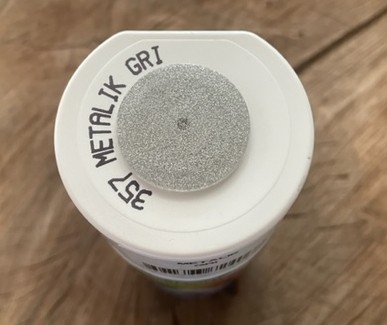 357 400ML Metalik Gri Jant Boyası Oto Boyası Metalik Gri