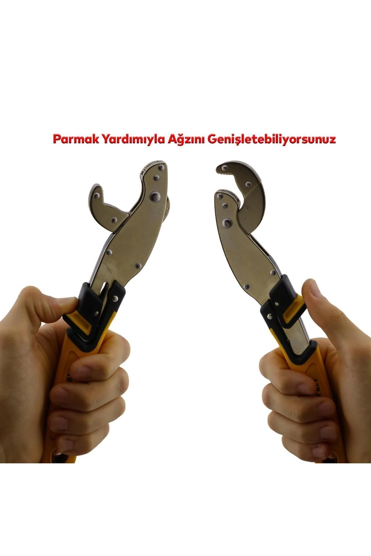 Akıllı Boru İngiliz Anahtarı Çok Amaçlı Nano Grip Kurbağacık Set 2'li Set 10 - 24 mm Civata Somun