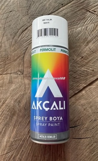 Metalik Mavi Boya Mavi Sprey Boya Metalik Efekt Oto Boyası 400ML 355