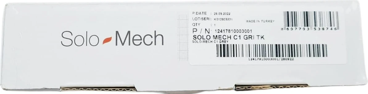 Solo Mech Kalkar Kapak Sistemi C1 Gri Renk