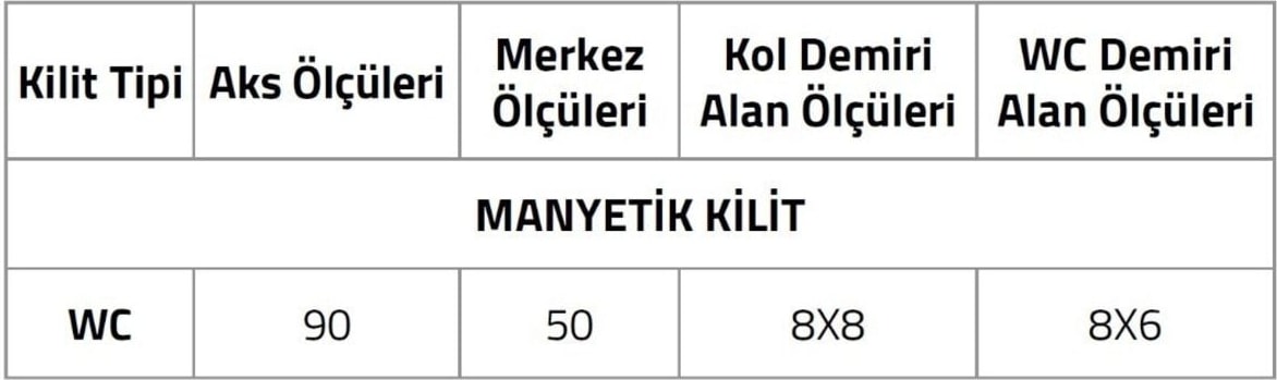 Manyetık Wc Tipi Kilit Antik