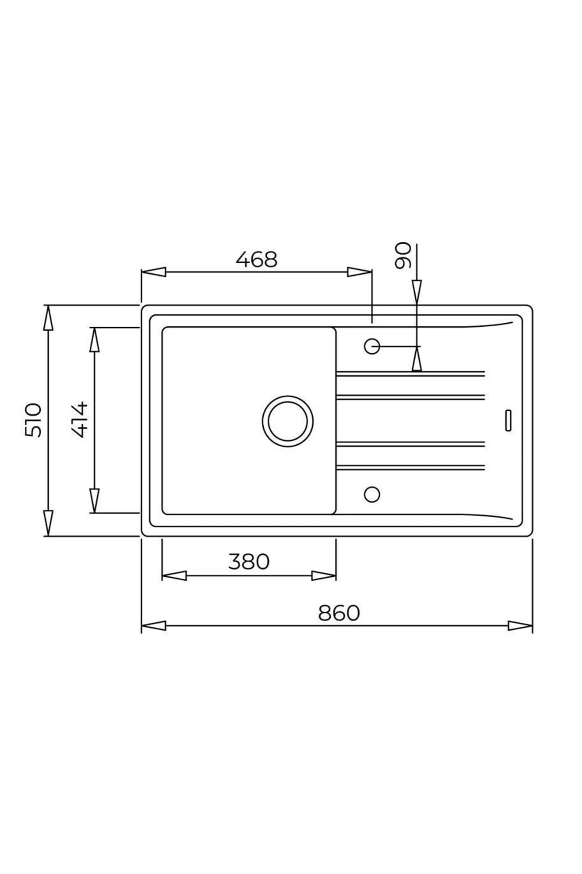 Teka Stone 50 B-tg Beyaz Eviye