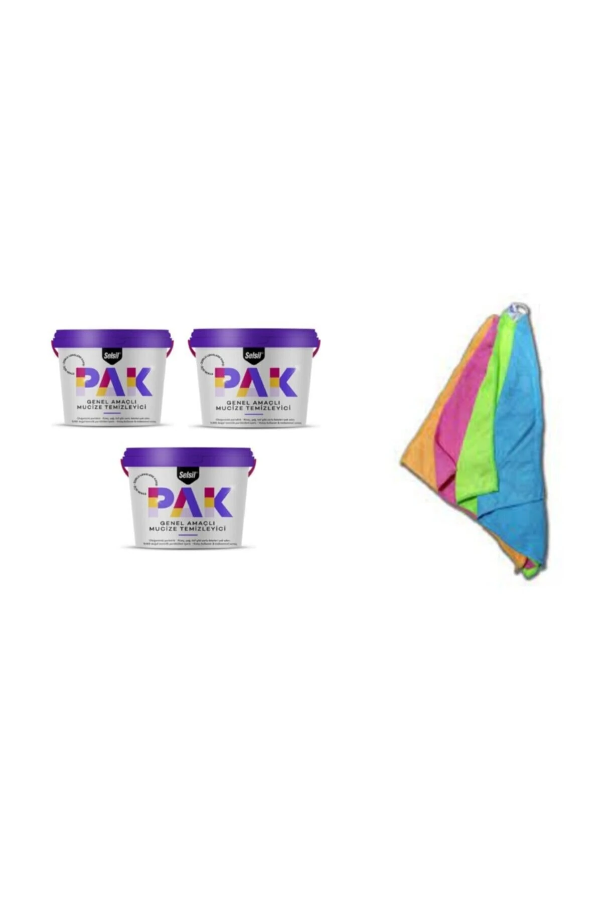 Pak Genel Amaçlı Mucize Temizleyici 500gr 3 Adet 4 Adetmikrofiber Temizlik Bezi