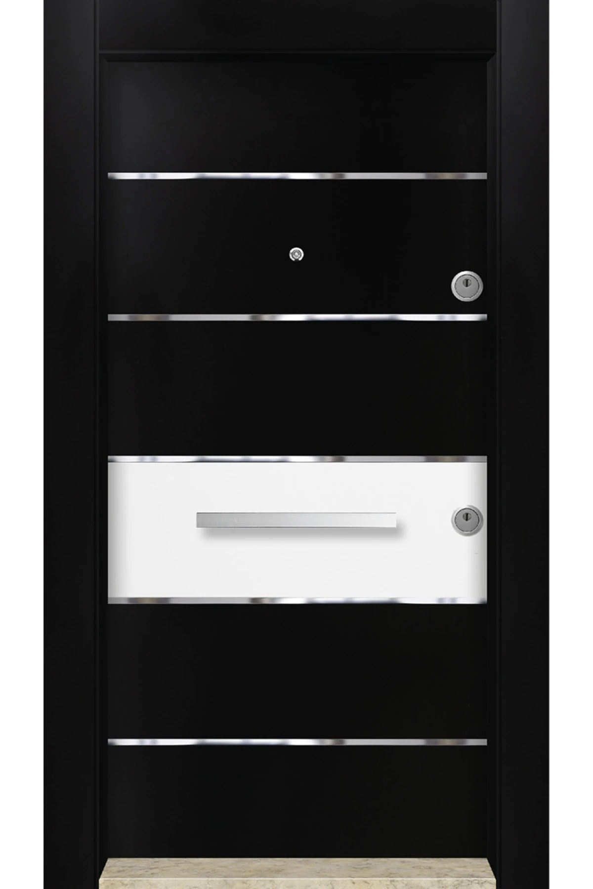 Dış Iklim Kapısı, Yağmura Güneşe Dayanıklı Çelik Kapı, Mn-6023 Sol