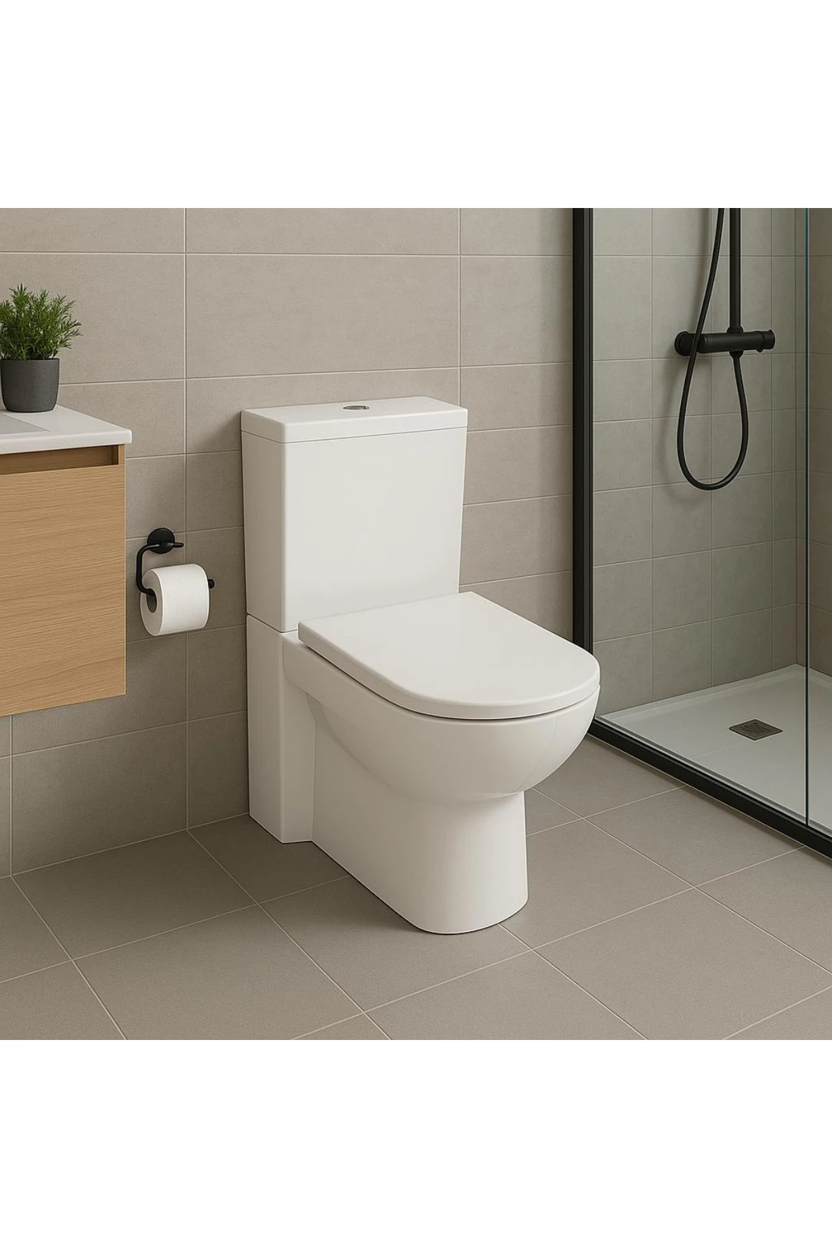 Modern Duvara Sıfır Klozet Takım Mod.k022, Nkp Inci Yavaş Kapak