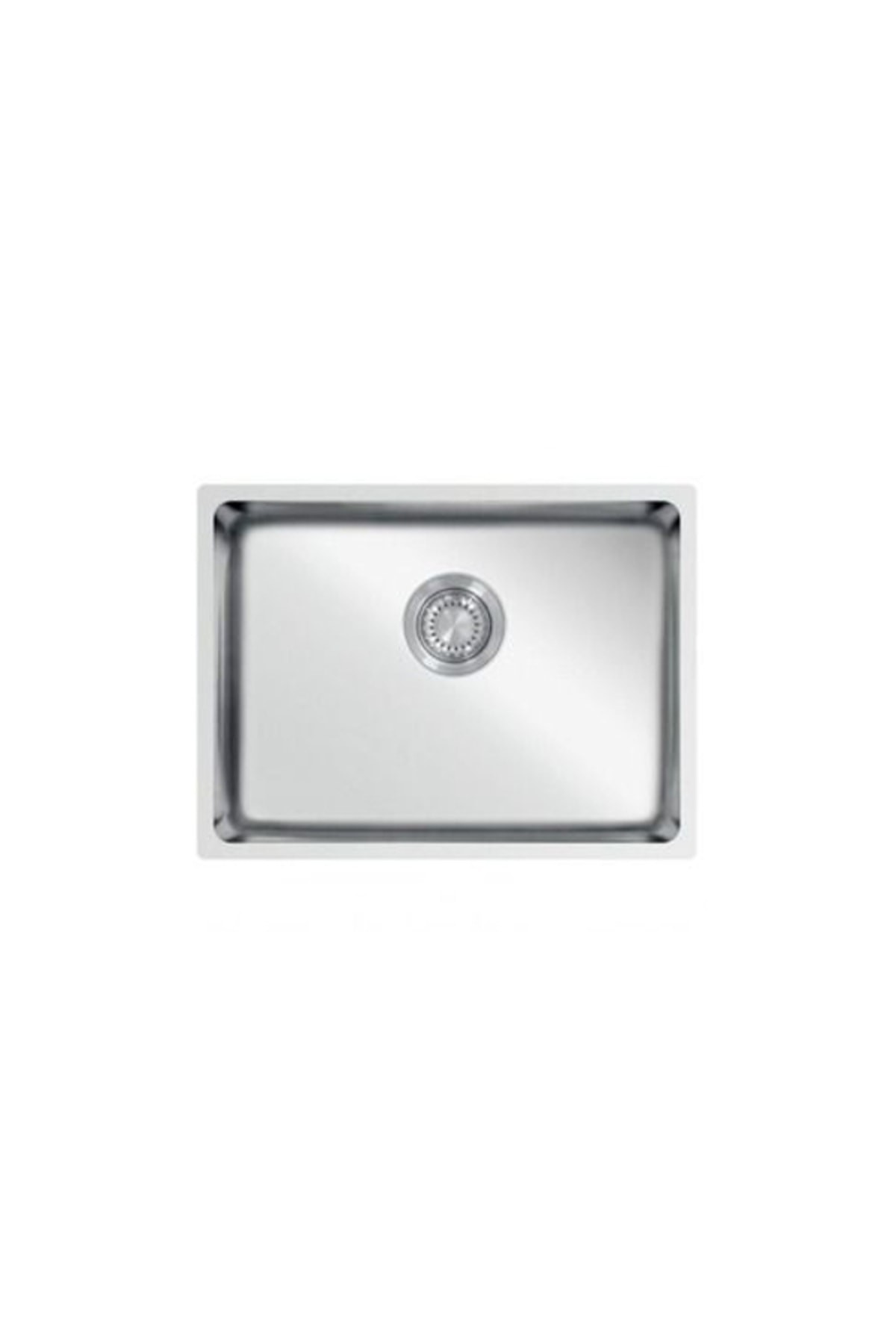 Me 500 Polisajlı 50x40 Cm Inox Paslanmaz Çelik Tezgaha Sıfır Mutfak Eviyesi